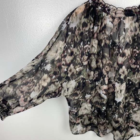 New York & Company Sheer Floral Blouse - Picture 4 of 7
